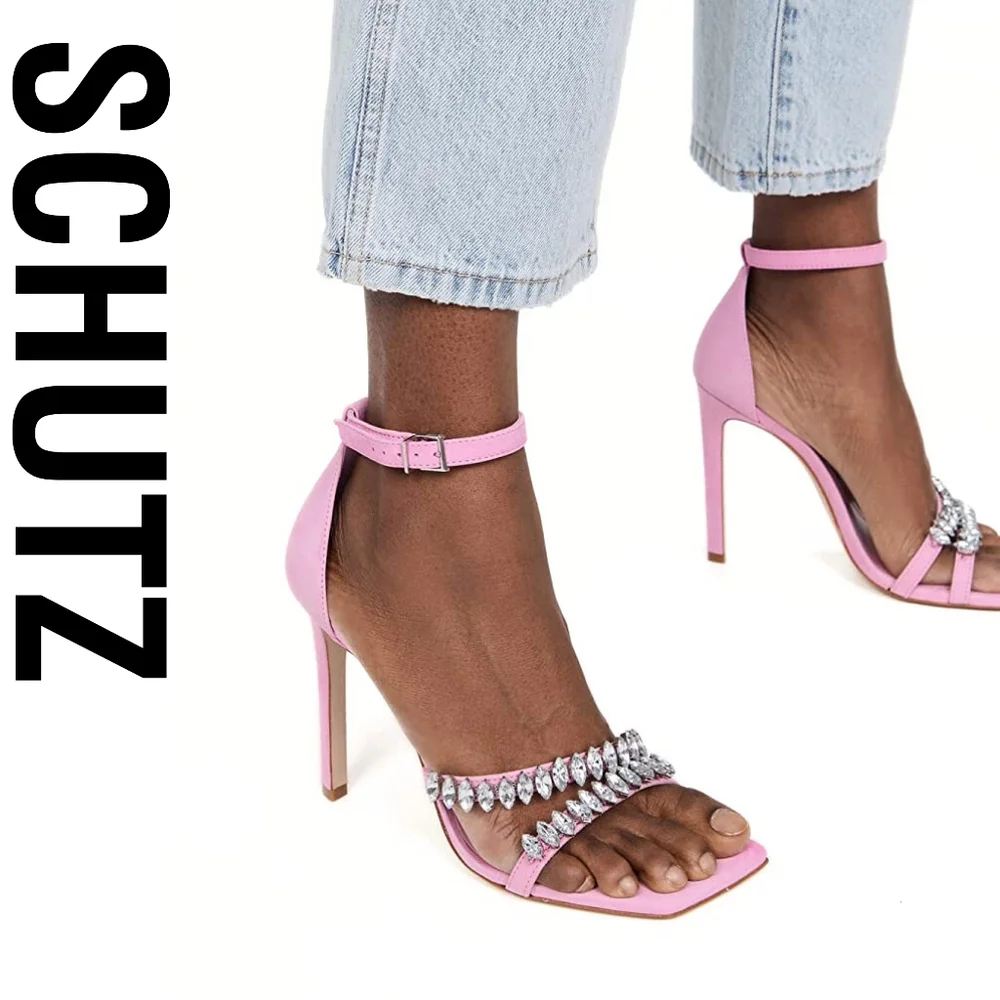 SCHUTZ Linsey Club Rose Size 7 Pink